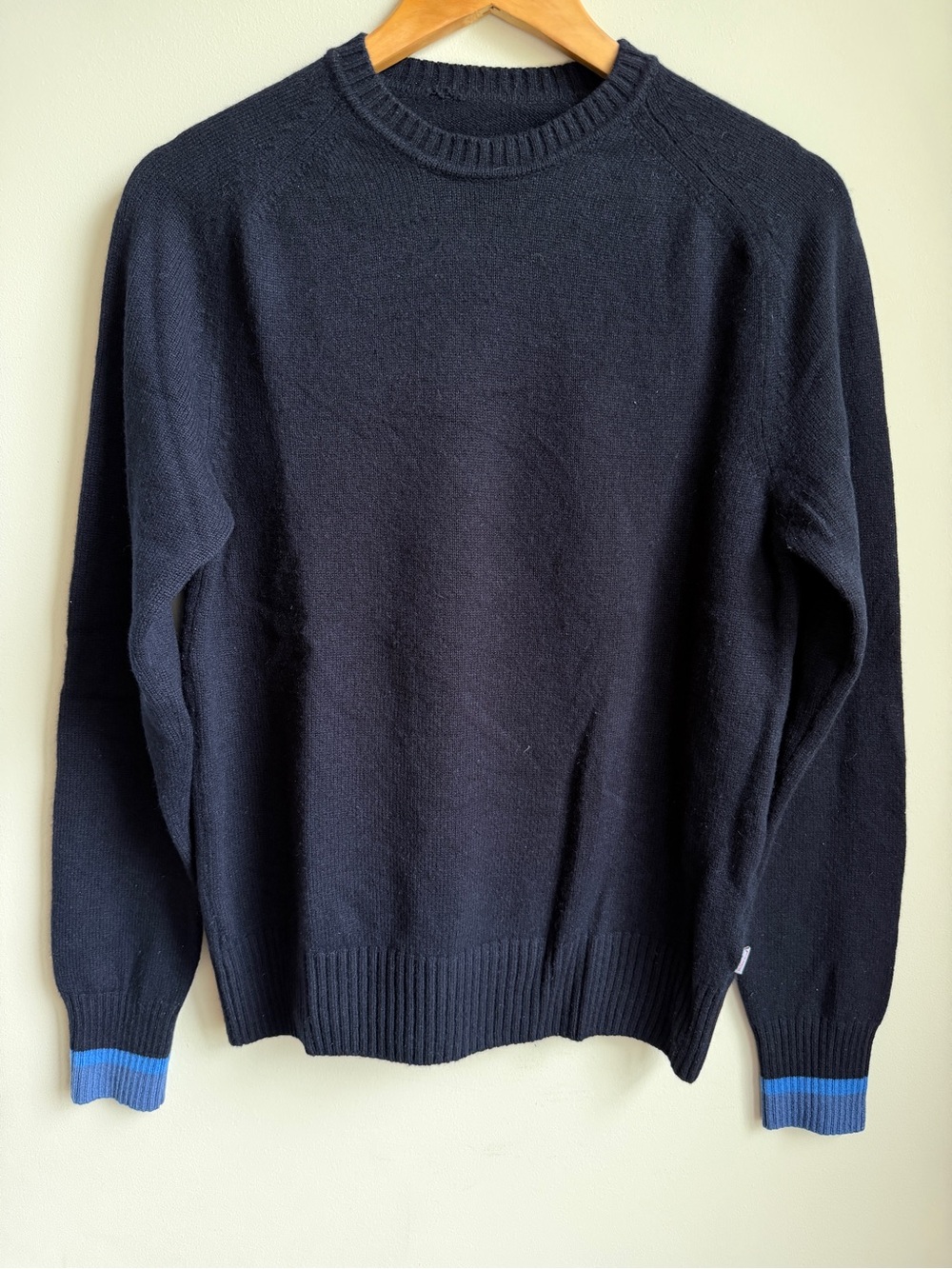 Orlebar Brown 100% Cashmere Crewneck Sweater Jumper Made in Italy S/M